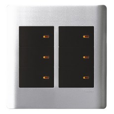 Schneider Electric 施耐德 ZENcelo 純平六切三路開關, 1個