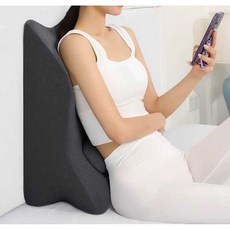 엎드려 베개 허리 수면 낮잠 휴식 침대 쿠션 가슴 메모리폼 다리 다크블랙그레이+베개