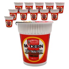 에이스쿡 베트남 미라우타이 컵라면 새우맛 67g, 12개