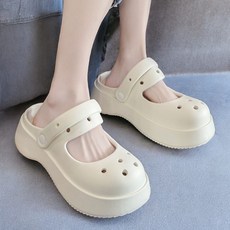 PrimeBulk 통굽 슬리퍼 235-240mm 여름샌들(화이트)