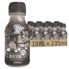 Milkcow 迷克控 台東初鹿黑豆芝麻豆奶, 235ml, 18瓶