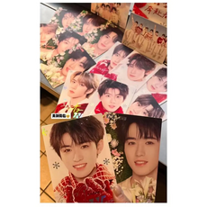 肯德基KFC 時代少年團 明信片組 明星周邊, 團體款明信片【2張】, TNT時代少年團 肯德基聯名 周邊明信片 鮮花款 雪花款 馬嘉祺 宋亞軒 劉耀文 丁程鑫 張真源, 鮮花款明信片, 雪花款明信片