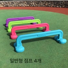 강아지 어질리티 대형견 터널 놀이기구 야외 장애물 캔디, 표준 허들 4개 세트, 1개