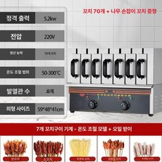 노바로그 양꼬치기계 회전 자동 닭꼬치, 기본 모델명/품번, 온도 조절 7 철관