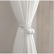 이쁜 커튼 커텐 정리끈 마그네틱 자석형 2p 커텐 묶는 줄, 1개