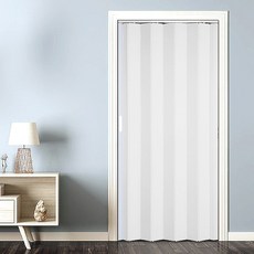 홀딩도어 자바라 접이식 자바라문 칸막이 커튼 이중겹 화이트
