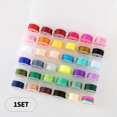 디어플레이스 나일론 매듭실 세트 팔찌 만들기, 1세트, 36색_0.8mm_세트B