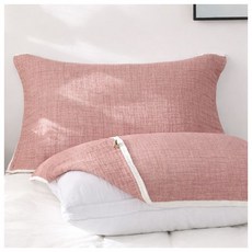 순면 베개커버 밴딩형 탈부착 세탁가능 부드러운 촉감 침구 테라코타, 순면 베개커버 밴딩형 탈부착 세탁가능 부드러운 촉감 침