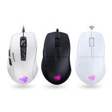 ROCCAT KONE PURE ULTRA icafe 경량 RGB 유선 마우스, 화이트, V2 PURE SEL (유선)