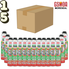 한박스 모아폼 난연성 폴리우레탄폼 일액형 겸용폼 일회용 건용 틈새충진 균열보수 다목적 750ml, 1세트