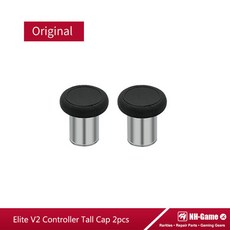 엑스박스 엘리트 시리즈 2 용 아날로그 버튼 게임 패드 엄지 스틱 D-패드 그립 금속 스탠드 패들 범퍼 총알 세트, Tall Cap 2pcs, 2개