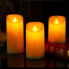 꼭필스 LED 캔들 전자양초 LED촛불, 1-가짜초-10cm