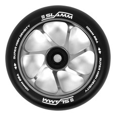스턴트스쿠터 바퀴 360호환 110미리 영국브랜드, black/silver, 1개