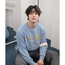 와키윌리 WACKY WILLY 키키 타이포 맨투맨 블루 WA2503CR14BL 218018