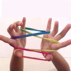아이들놀이 손놀이 무지개 실뜨기 실뜨개 칼라끈 실 컬러실 칼라실