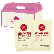 홀인주스 국내산 통째로 갈아만든 명품 사과즙 사과주스 100ml 50포, 1개