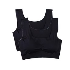 [또온나] 빅사이즈 노와이어브라 2P세트 실크같은 촉감의 심리스 브래지어 M~3XL의 다양한 사이즈 편한브라 CW착붙2종