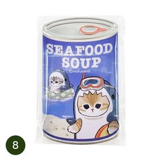 Mofusand 貓福珊迪 罐頭鐵質別針徽章盲盒 (可指定款/特價) 復古家, 1個, 8