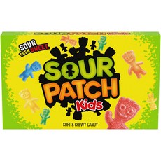 사워 패치 오리지널 부드럽고 쫄깃한 캔디 99g 상자 SOUR PATCH S Original Soft & Chewy Candy 3.5 oz Box, 1개