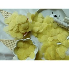 현재의태도 컨페티 종이꽃가루 기념일 파티, 1개, 단색(옐로우)