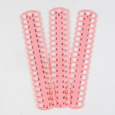 綠森林 十字繡排線器, 1個, 粉色款1塊 1-37孔