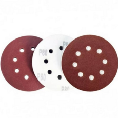 125mm 8홀 원형 사포 100장 연마지 그라인더 생딩페이퍼 샌더, 1개