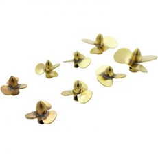 1개 12밀리미터 14밀리미터 16밀리미터 23밀리미터 구리 프로펠러 3날 미니 프로펠러 좌우 2밀리미터 축 RC 보트 스케일 해양 잠수함 (D23mm 오른손), D23mm 오른손