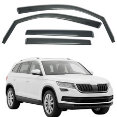 比德堡崁入式晴雨窗 標準款 斯哥達SKODA KODIAQ 2017-2024專用, KODIAQ - 全車四片, SKODA KODIAQ 2017-2024