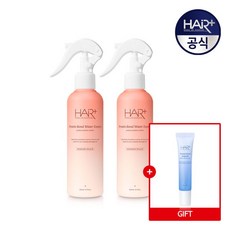 [헤어플러스] 단백질 본드 퍼퓸 워터 에센스 헤어 미스트 모던피치 200ml X2개 + 단백질 앰플 15ml / 노워시 트리트먼트, 2개