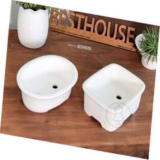 라세노 토분 낮은분재 다육이 실내조경인테리어, 타원형