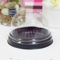 (코리아패키지)화과자1구원형(SH-180)검정(100개)/두바이쫜득쿠키/모찌/ 마카롱 용기, 100개, 검정