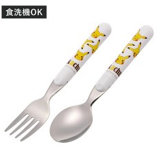 포켓몬스터 피카츄 스테인레스 스푼 / 포크, 1개, 단독