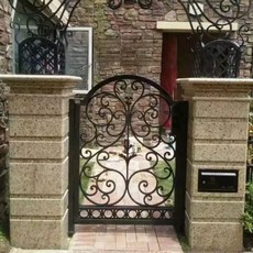 전원 게이트 주택 전원주택용 철제 현관대문 대형 쪽문 아치형 울타리 겸용 내외부 율타리, A.스타일