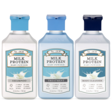 바이아우어 밀크프로틴 탈모샴푸 + 트리트먼트 + 바디워시 베이비파우더향 700ml, 1세트