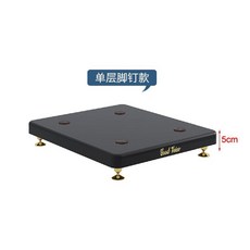 이동식 우퍼진동방지 방진패드 방음마운트 스피커받침, 홑겹 25x30 볼드 징 스크럽 블랙