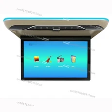 멀티미디어 비디오 플레이어 자동차 모니터 범용 천장 MP5 HDMI 입력 지지대 USB TF 19 인치, 01 Beige
