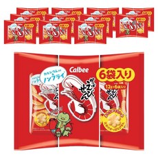 Calbee 卡樂比 Kappa蝦味燒 12g 6入, 12個, 72g