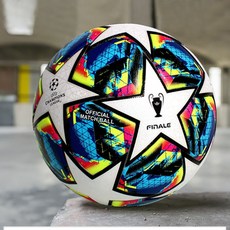歐洲盃比賽熱粘合足球 歐冠英超俱樂部訓練成人比賽耐磨0801, 1個, 歐冠花色,5號球 配球針+網兜