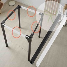 벨로룸 DIY 테이블프레임 조립식철제프레임, 1400프레임(블랙)2개