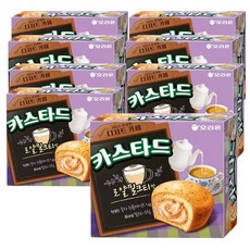 2025년 오리온 카스타드 로얄 밀크티맛, 276g, 8개