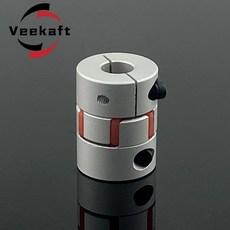 D20L25 세 개의 조 커플러 BW 알루미늄 매화 유연한 스파이더 링 모터 빨간색 고무 패드 6 6.35 8 10 mm V, 14 5x5