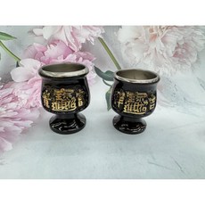 台灣製造 招財進寶銅製敬茶杯, 1個, 小/單一