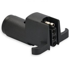 RVGUARD 12볼트 7핀에서 4핀으로 변환하는 트레일러 플러그 어댑터 7웨이 블레이드에서 4웨이 플랫 커넥터 픽업트럭 트레일러용, 6 라운드에서 4 평면