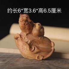 崖柏 鴛鴦戲水 手把件, 如圖所示, 1個