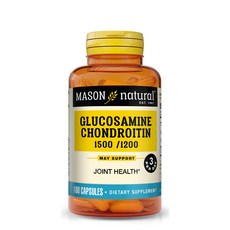 Mason Naturals 氨基葡萄糖軟骨素 1500mg/1200mg 膠囊, 180 件