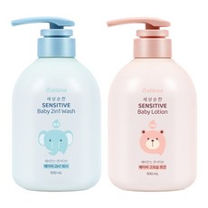 베비언스 센서티브 2IN1 워시 500ml + 로션 500ml
