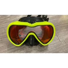 游龍潛水 MR.DIVING 潛水面鏡 單面鏡 反光面鏡, 黃色