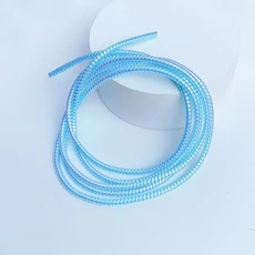 1/2pcs 충전 데이터 라인 케이블 보호기 먼지 얼룩 와이어 코드 스프링 랩 와인더 정리 액세서리, 01 light blue