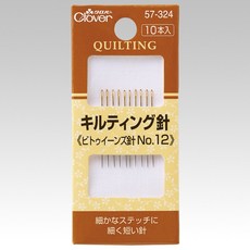 【YUBU】Clover 可樂牌 日本製 拼布壓針 手縫針, 1個, 57-324