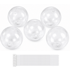 팍클리 왁뿌볼 DIY 고무공 만들기 케이블타이 세트, 투명 6cm, 5개 투명 6cm, 5개